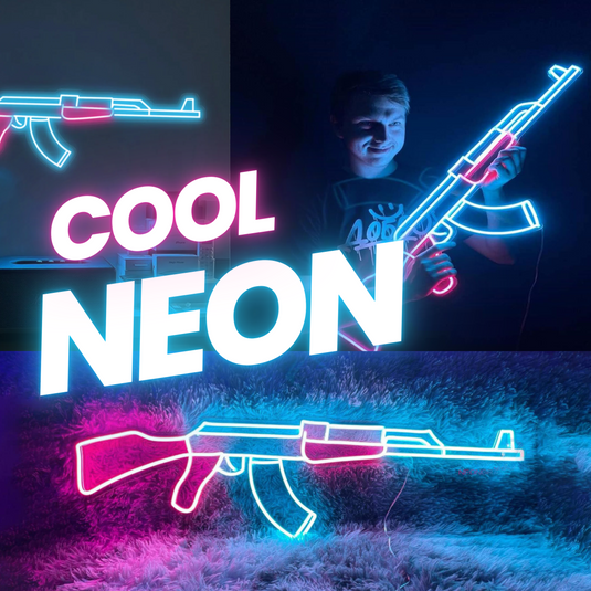 COOLNEON®- AK 47 Gameroom lamp - Neon Wandlamp