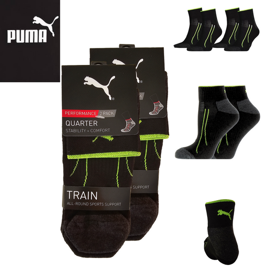 Puma Sport sokken - 39/42 Half hoog  - Bikers Socks - 2  Paar  Zwart