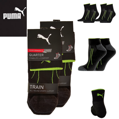 Puma Sport sokken - 43/46 Half hoog  - Bikers Socks - 2  Paar  Zwart
