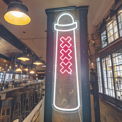 COOLNEON® Amsterdammertje - Wand Neon ledlamp - Ajax thema lamp