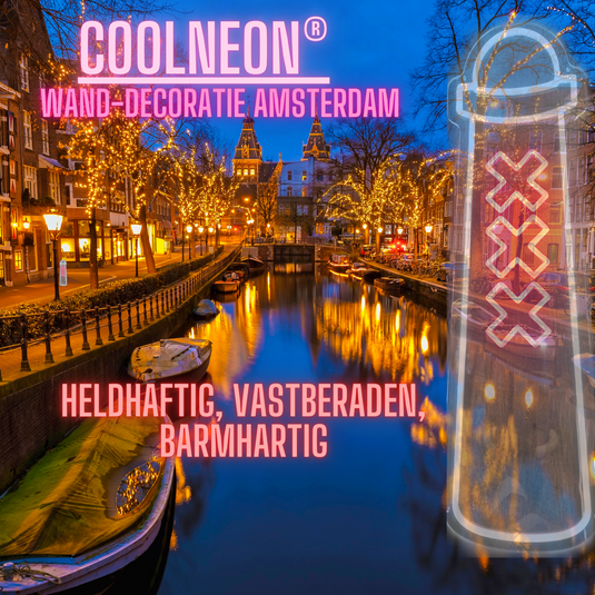 COOLNEON® Amsterdammertje - Wand Neon ledlamp - Ajax thema lamp