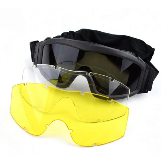 Airsoft Safety Glasses - 3 Color lens